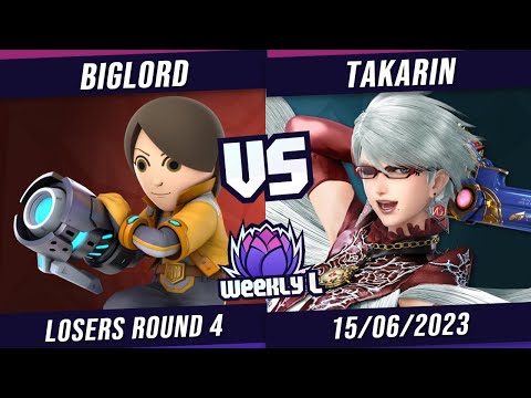 BigLord vs Takarin - Losers Round 4 - Weekly L #69 | Mii Gunner vs Bayonetta