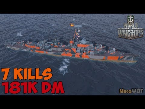 World of WarShips | Yueyang | 7 KILLS | 181K Damage - Replay Gameplay 1080p 60 fps