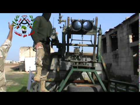 استهداف مقرات النظام بصواريخ غراد من قبل جبهة حق المقاتلةفي مورك في محافظة حماة