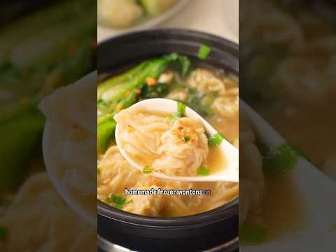 Easy Wonton Soup done in one pot under 15 minutes- delicious comfort meal perfect for soup season.