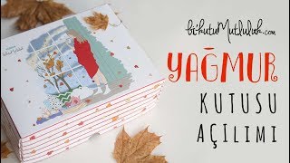 BikutuMutluluk Yağmur Hediye Kutusu Kutu Açılımı | Sonbahar Hediye Kut