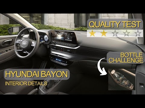 Hyundai Bayon 1.0 T-GDI 48V 100 PS (2024) | Hard plastics, but standard 10.25-inch screen!