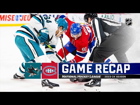 Sharks @ Canadiens 1/11 | NHL Highlights 2024