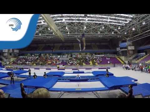 Maryna KYIKO & Natalia MOSKVINA (UKR) - 2016 Trampoline Synchro Europeans, bronze medallists