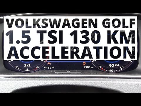 Volkswagen Golf 1.5 TSI 130 KM (MT) - acceleration 0-100 km/h