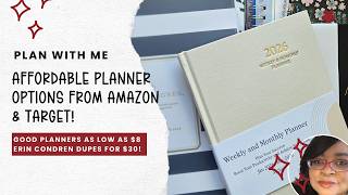 Plan With Me | Affordable Planners That Are ACTUALLY Good 😍 | Amazon & Target Planner Review