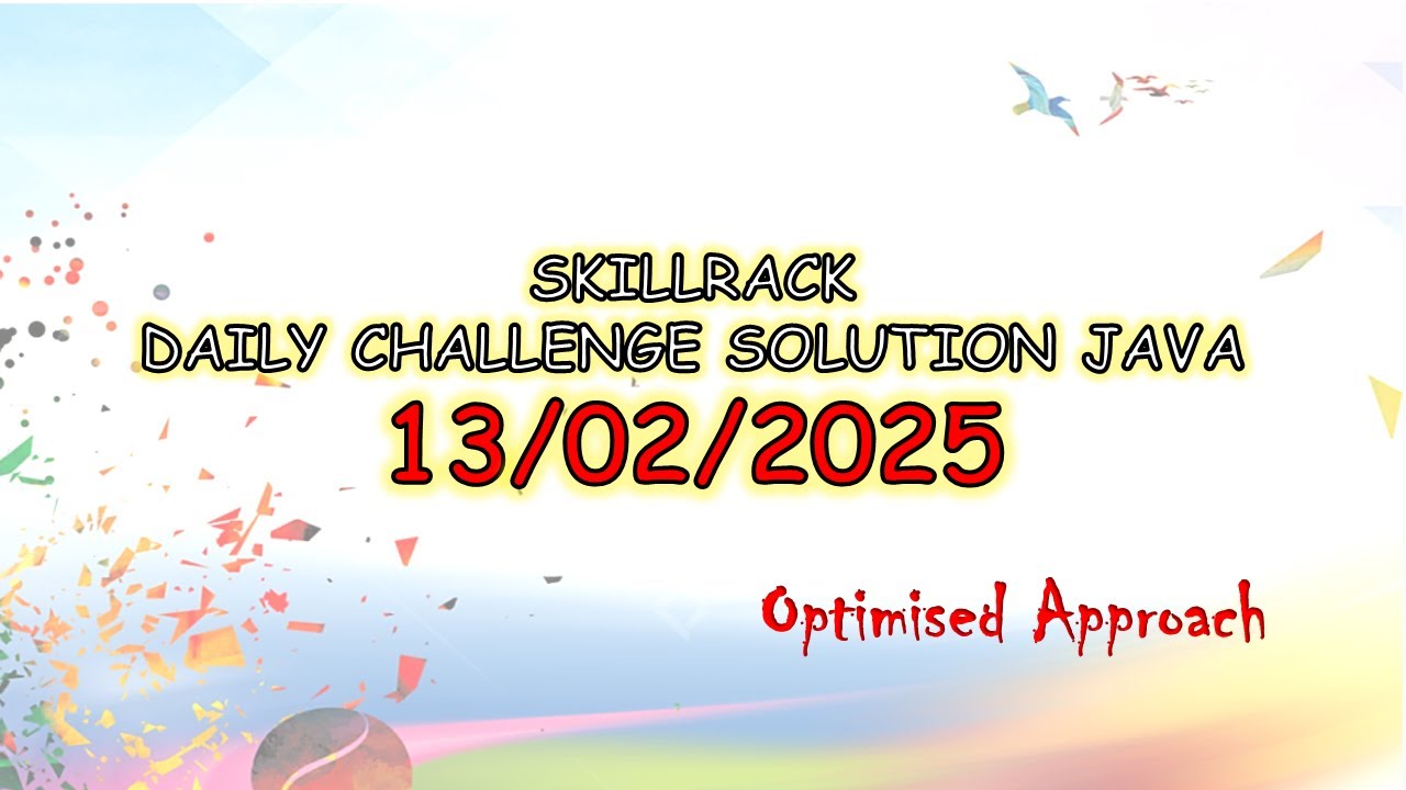 SkillRack Daily Challenge Java Solution | 13/02/2025 #skillrack #coderack