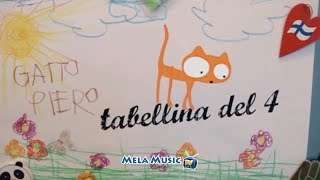 CANTIAMO LA TABELLINA DEL 4 - La canzoncina della gattina Diamante