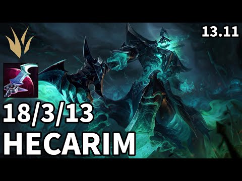 Hecarim Jungle vs Shyvana - EUW Master | Patch 13.11