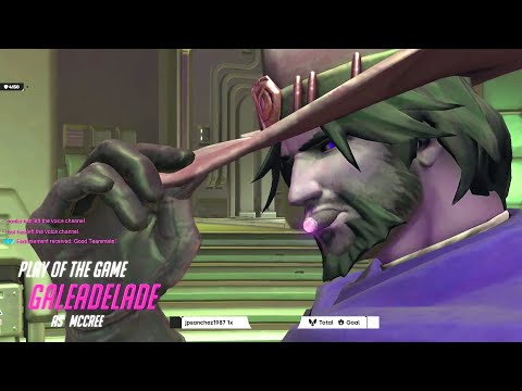 Gale Hitscan Main McCree gameplay! POTG! [ Overwatch Season 29 Top 500 ]