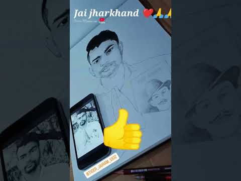 Jai jharkhand ❤️🙏 //#art #shorts #sketch #drawing #jairam #jairam_mahto