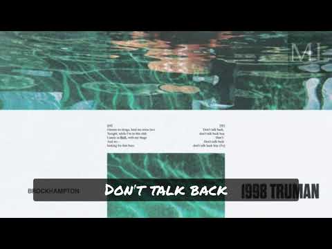 1998 TRUMAN - BROCKHAMPTON | Lyrics