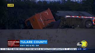 Fatal accident closes part of HWY 190 in Tulare County