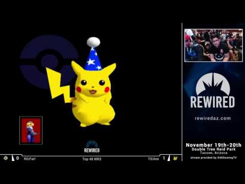Rewired 2016 Melee Singles Top 48 WR3 - RG|Far! (Sheik) vs TS|Axe (Pikachu)