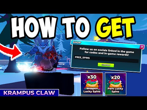 ROBLOX HUNTY ZOMBIES UPDATE! (NEW KRAMPUS CLAW WEAPON, NEW CODES, KRAMPUS BOSS & MORE) Roblox