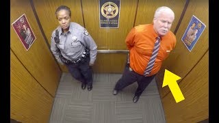This Cop Thought They Were Alone In Elevator, Doesn’t Know Hidden Camera Is Recording His Every Move
