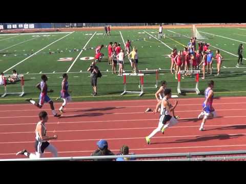 VarB 100m vs Marina - 4-14-16 - Los Alamitos Boys