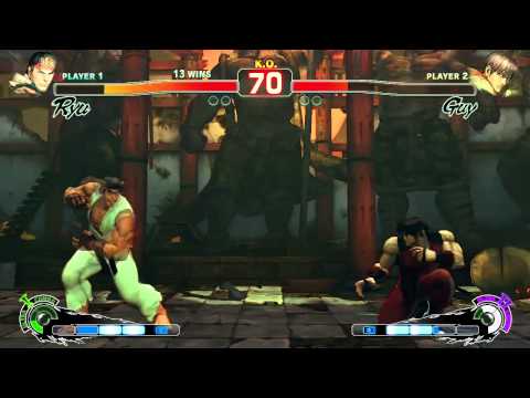 [SSF4] Umehara Daigo (Ryu) vs Nox2 (Guy) Casual Match Part 1