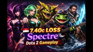 🇮🇩 7.40c LOSS Spectre Dota 2 Gameplay. Spectre, Death Prophet, Venomancer, Largo, Kunka.