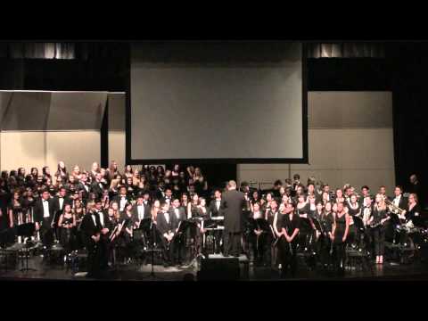 LOHS Concert Band in performance with LOHS Choir 3-14-2013
