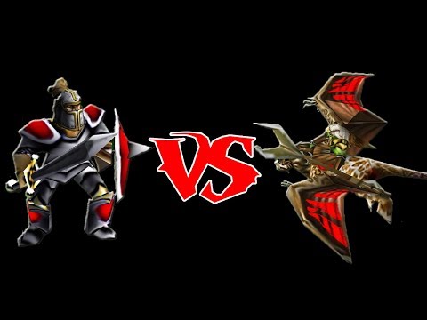 Footmen vs Wyvern Riders (fully upgraded/100 limit)