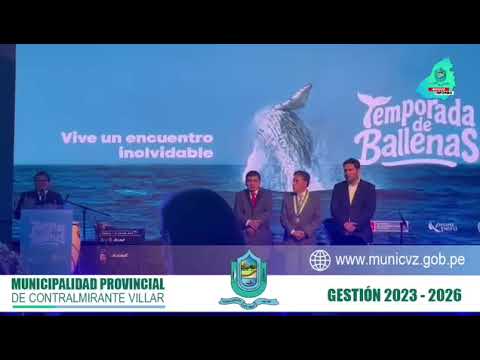 ALCALDE PARTICIPA DE LA INAUGURACION DE LA TEMPORADA DE AVISTAMIENTO DE BALLENAS 2025.