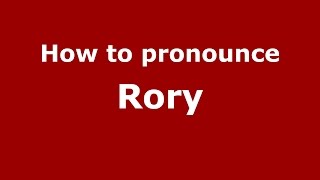 How to pronounce Rory