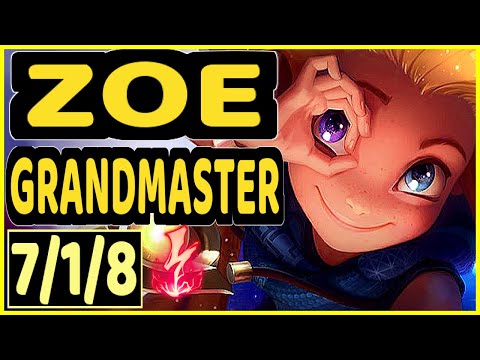 EVROT (ZOE) - 7/1/8 KDA GAMEPLAY - BR Ranked GRANDMASTER