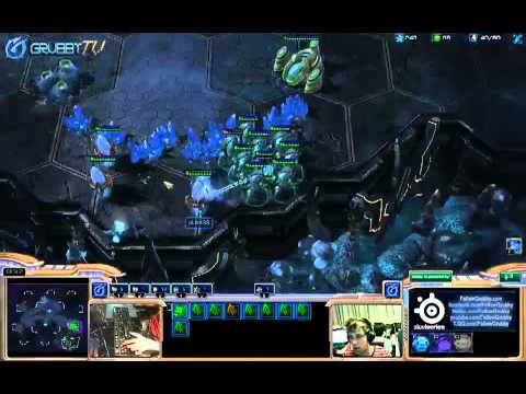 Grubby [FPVOD w/C] vs aLiveSS [PvP Shakuras 1v1] - 1 / 2