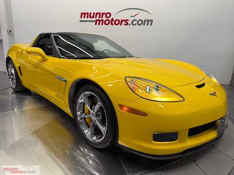 2012 Chevrolet Corvette Coupe Grand Sport 3LT in Yellow for sale at Munro Motors in Brantford, ON
