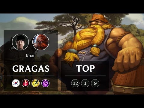 Gragas Top vs Riven - KR Grandmaster Patch 9.4