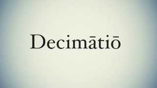 Decimation, Not the Best Motivational Tactic