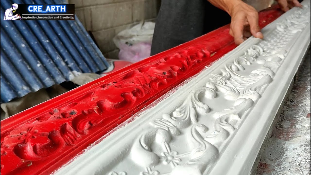 How to make cornice molding using fiberglass mold