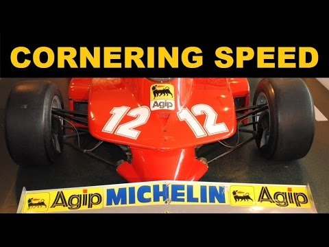 Part of a video titled Cornering Speed - Tires and Downforce - YouTube