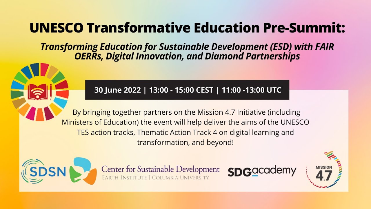 UNESCO Transformative Education Pre-Summit