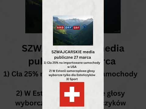 Szwajcarskie media publiczne 27 marca