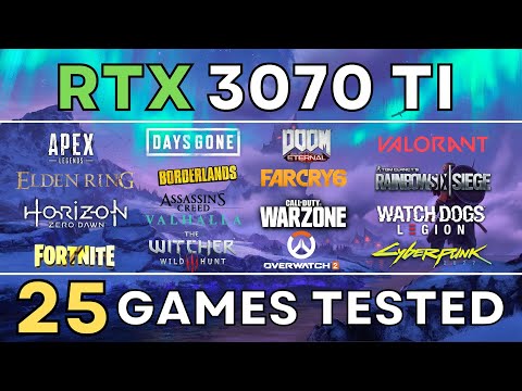 RTX 3070 TI BENCHMARK TEST IN 1080p 1440p 4K - 25 GAMES