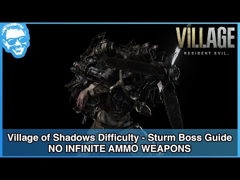 Sturm Boss Fight Guide - Village of Shadows - NO INFINITE AMMO WEAPONS - RE Village [4k HDR]