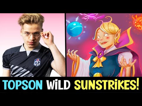 Topson WILD SUNSTRIKES on his INVOKER! DOTA 2