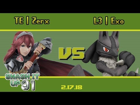 L3 | Exo (Lucario) vs TE | Zerx (Lucina) - SIU 91 - Wii U