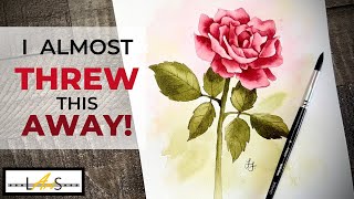 How to Paint a Rose! Rose Painting! Rose Flower! Rose Watercolor Painting! Rose!