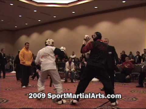 Cass Sigmon v Daniel del Valle - Boys superheavy continuous sparring - 2009 NBL Supergrands