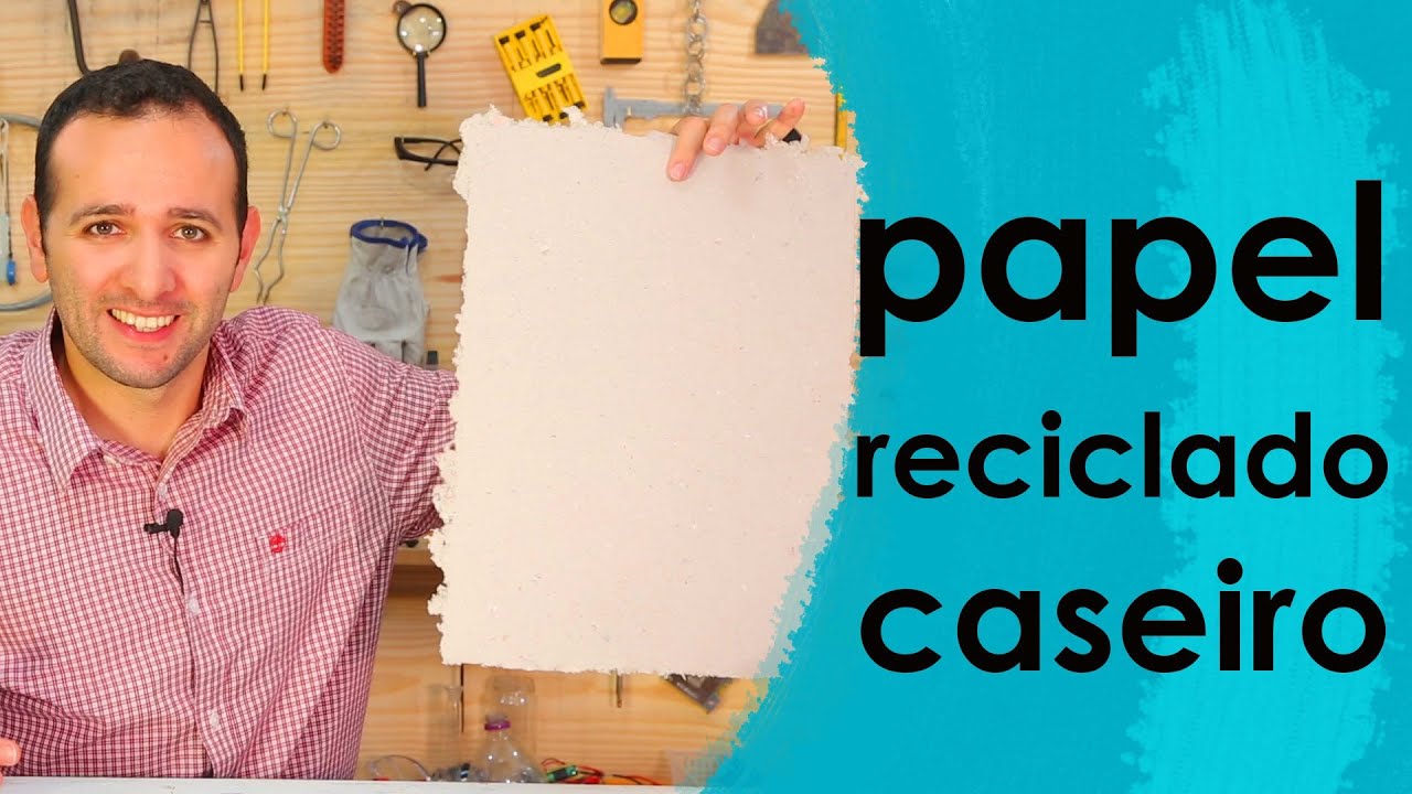 COMO FAZER PAPEL RECICLADO em casa (EXPERIMENTOS de QUÍMICA)