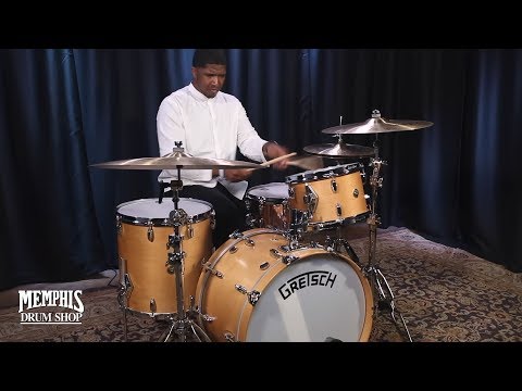 Gretsch USA Broadkaster Drum Set 22/12/16 - Natural Satin (GKSL2622SN)