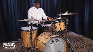 Video thumbnail for Gretsch USA Broadkaster Drum Set 22/12/16 - Natural Satin (GKSL2622SN) by Memphis Drum Shop