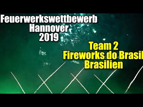 [4K] Feuerwerkswettbewerb Hannover 2019 - Team 2 - Fireworks do Brasil (Brasilien)
