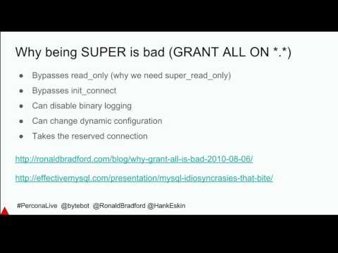Securing your MySQL MariaDB data