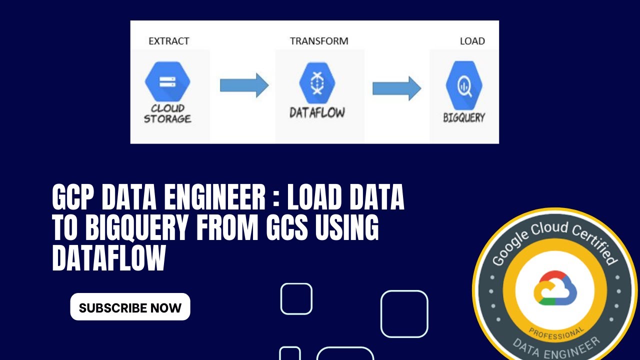 Extract data from GCS and load to Bigquery using Dataflow and Python