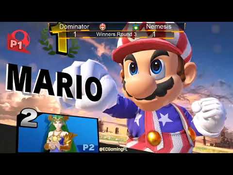 ECG Weekly 2/22/2020 - Winners Round 3 - Dominator(Mario) Vs Nemesis(Palutena) - SSBU