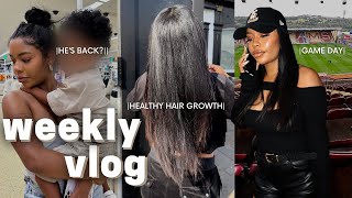 WEEKLY VLOG! | HE’S BACK?! + Moving Update + Puppy Update + Healthy Hair Growth + Family Sacrifices